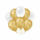 Decoration balloons Gold/white - 16