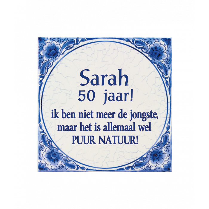 Aanklager borstel Geniet Paper Dreams | Delfts blauw tegeltje Sarah