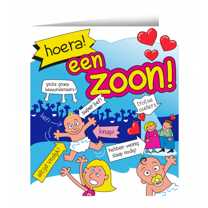 Paper Dreams Wenskaart Zoon cartoon