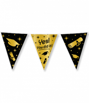 Classy Party flags foil - You did it