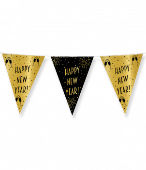 Classy Party flags foil - Happy New Year