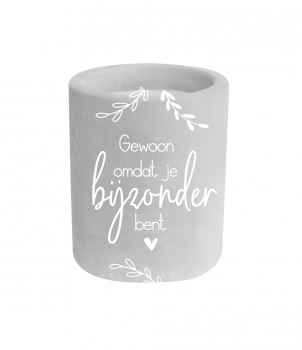 Cement candle - Je bijzonder bent