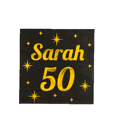 Classy Party Napkins - Sarah 50