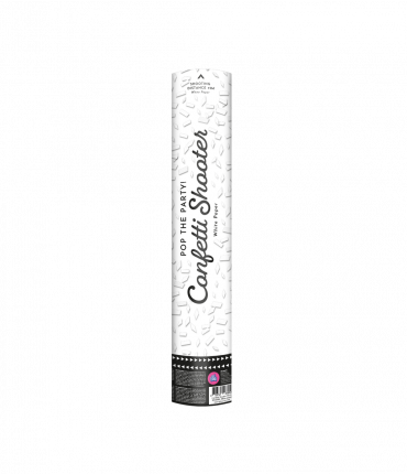 Confetti shooter 40 cm - White paper