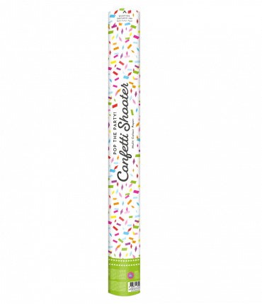 Confetti shooter 60 cm - Multi colour paper