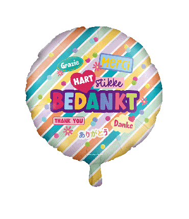 Foil balloon - Bedankt
