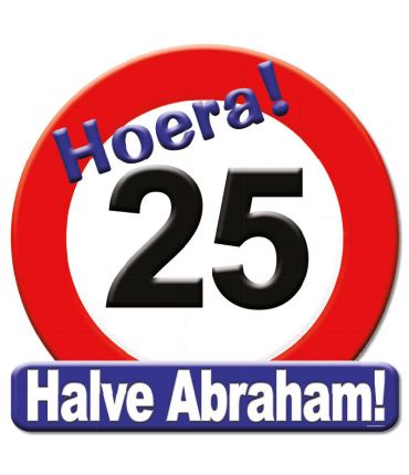 Huldeschild - 25 jaar halve Abraham