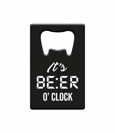 Metal beer opener - Beer o'clock