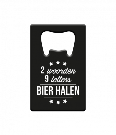 Metal beer opener - Bier halen