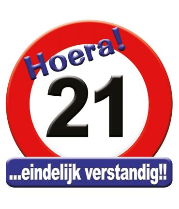 Huldeschild - 21 jaar