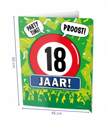 Window signs - 18 jaar