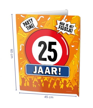 Window signs - 25 jaar