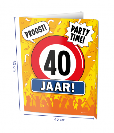 Window signs - 40 jaar