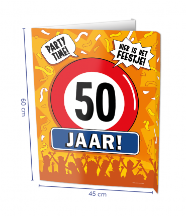 Window signs - 50 jaar