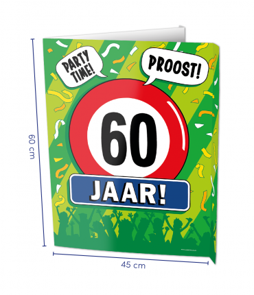 Window signs - 60 jaar