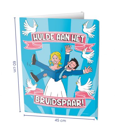 Window signs - Bruidspaar