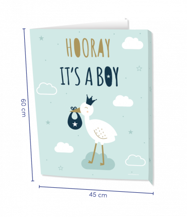 Window signs - Newborn baby boy