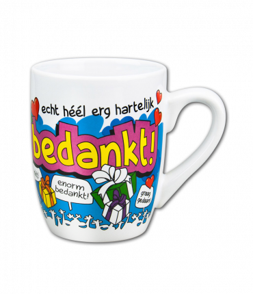 Cartoonmok Bedankt 