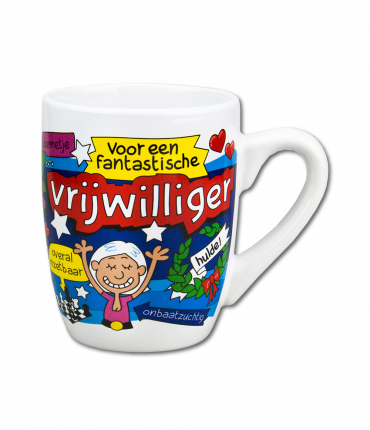 Cartoonmok Vrijwilliger