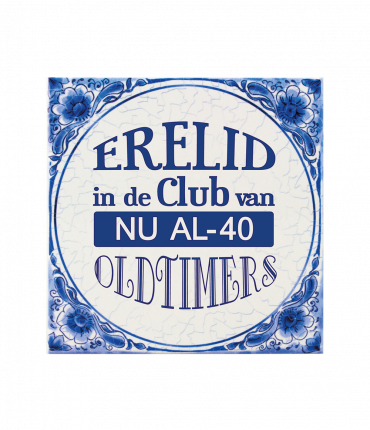 Tegels delfts blauw - 40 jaar