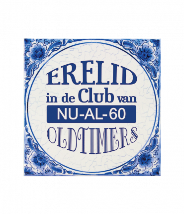 Tegels delfts blauw - 60 jaar