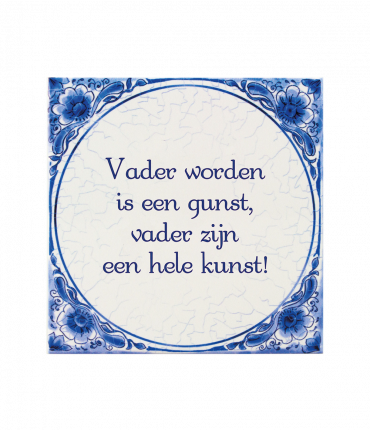 Tegels delfts blauw - Vader worden