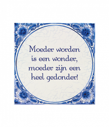 Tegels delfts blauw - Moeder worden