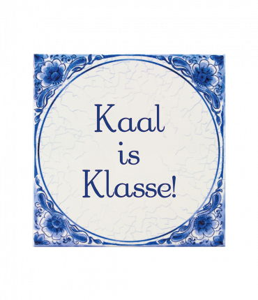 Tegels delfts blauw - Kaal