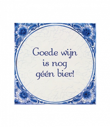 Tegels delfts blauw - Wijn