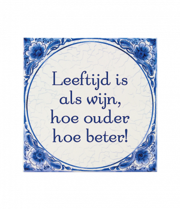 Tegels delfts blauw - Leeftijd wijn