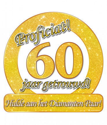 Huldeschild - Special - 60 jaar getrouwd