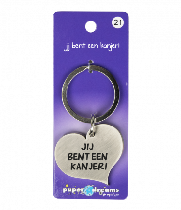 Hart sleutelhanger - Jij bent een kanjer