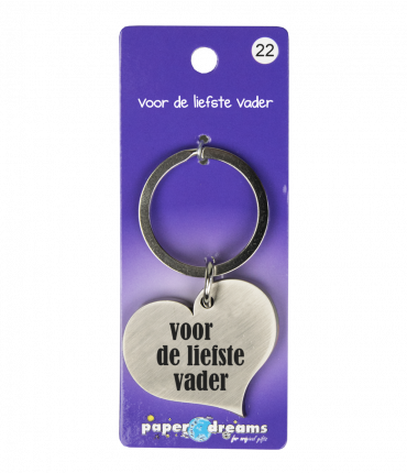 Hart sleutelhanger - Voor de liefste vader