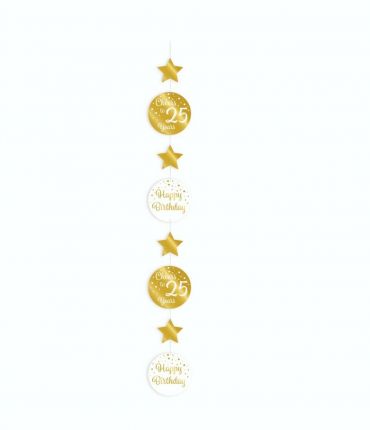 Hanging decoration gold/white - 25