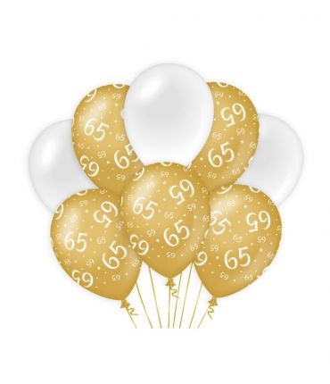 Decoration balloons Gold/white - 65