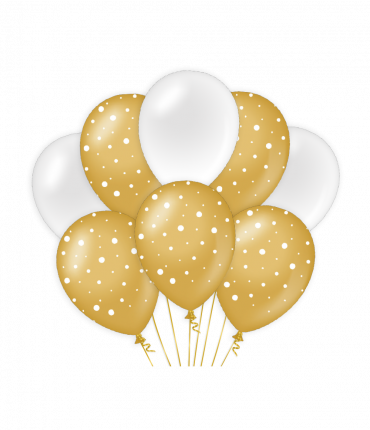 Balloons goldwhite - Bubbles