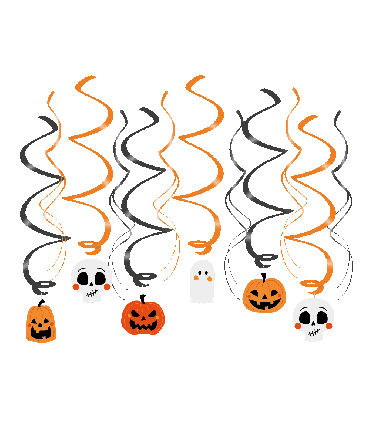 Swirl decorations - Halloween