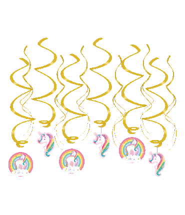 Swirl decorations - Unicorn