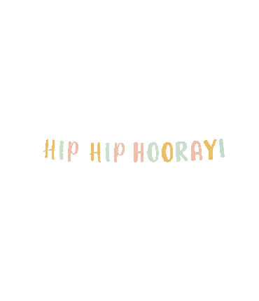 Letter banner - Hip Hip Hooray