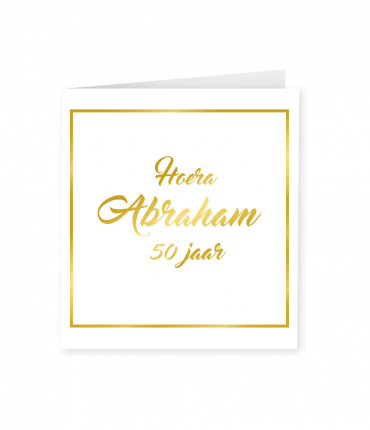 Gold white cards - Abraham 50