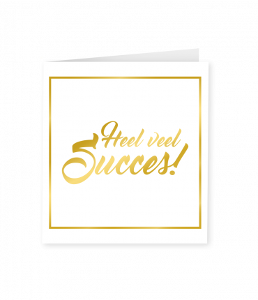 Gold white cards - Succes