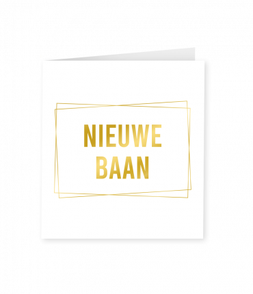 Gold white cards - Nieuwe baan