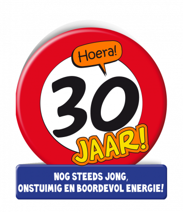 Wenskaarten - 30 jaar verkeersbord