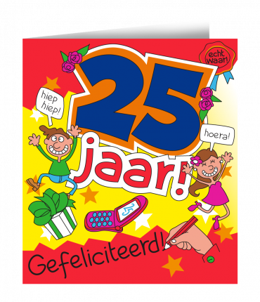 Wenskaarten - 25 jaar cartoon