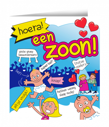 Wenskaarten - Zoon cartoon