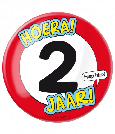 Button XL - 2 jaar