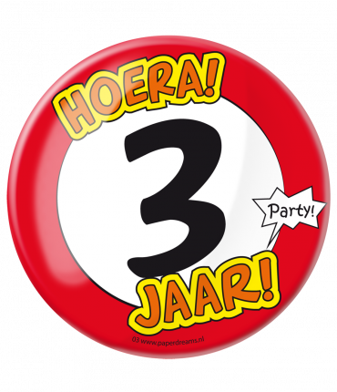 Button XL - 3 jaar