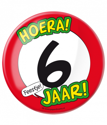 Button XL - 6 jaar