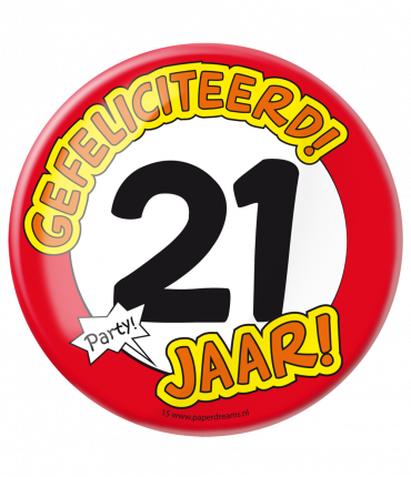 Button XL - 21 jaar