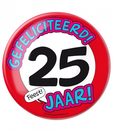 Button XL - 25 jaar